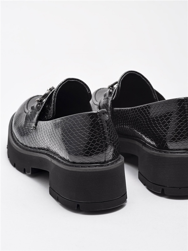 Siyah Kadın Loafer Ayakkabı