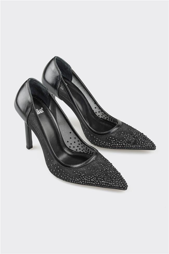Siyah Kadın Stiletto