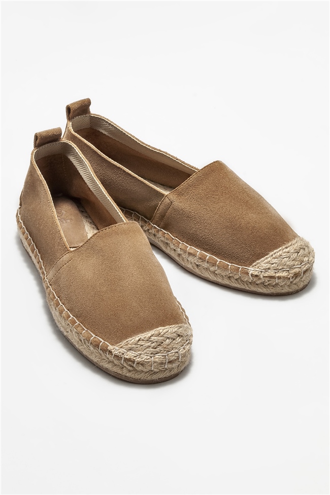 Taba Deri Erkek Espadril