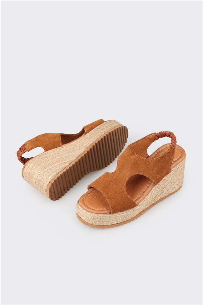 Taba Deri Kadın Espadril