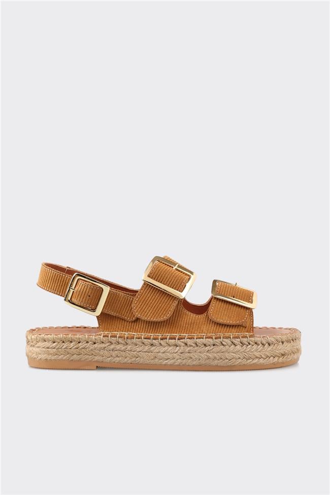 Taba Deri Kadın Espadril