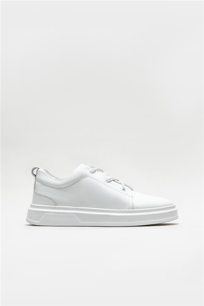 Beyaz Deri Erkek Günlük Ayakkabı

(BLERIM-5-02)
