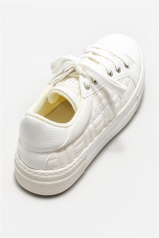 Beyaz Kadın Spor Ayakkabı