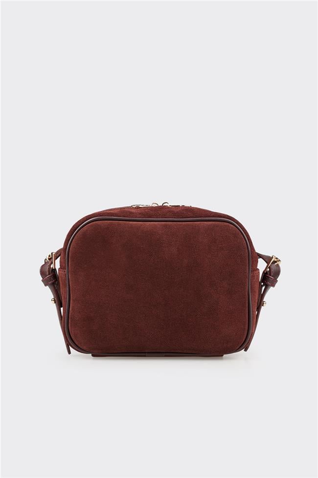 Bordo Kadın Küçük Çapraz Çanta