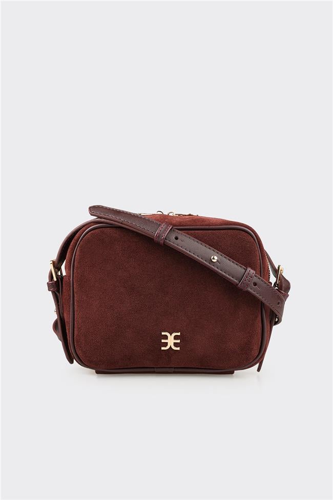 Bordo Kadın Küçük Çapraz Çanta
