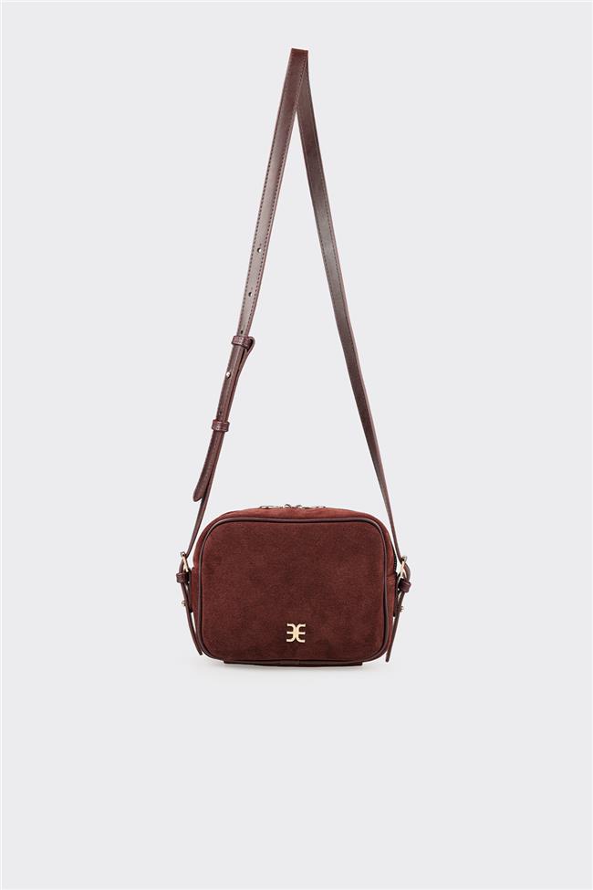 Bordo Kadın Küçük Çapraz Çanta