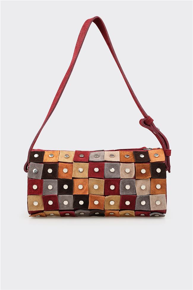 Bordo Kadın Omuz Çantası