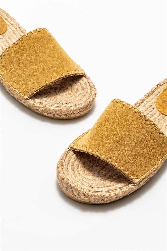 Camel Deri Kadın Espadril