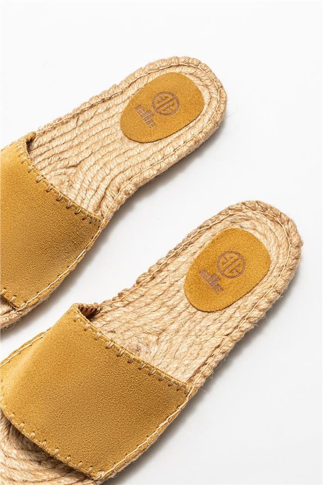 Camel Deri Kadın Espadril