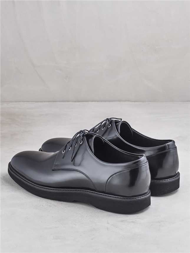 Camren Hakiki Deri Erkek Klasik Ayakkabı SIYAH