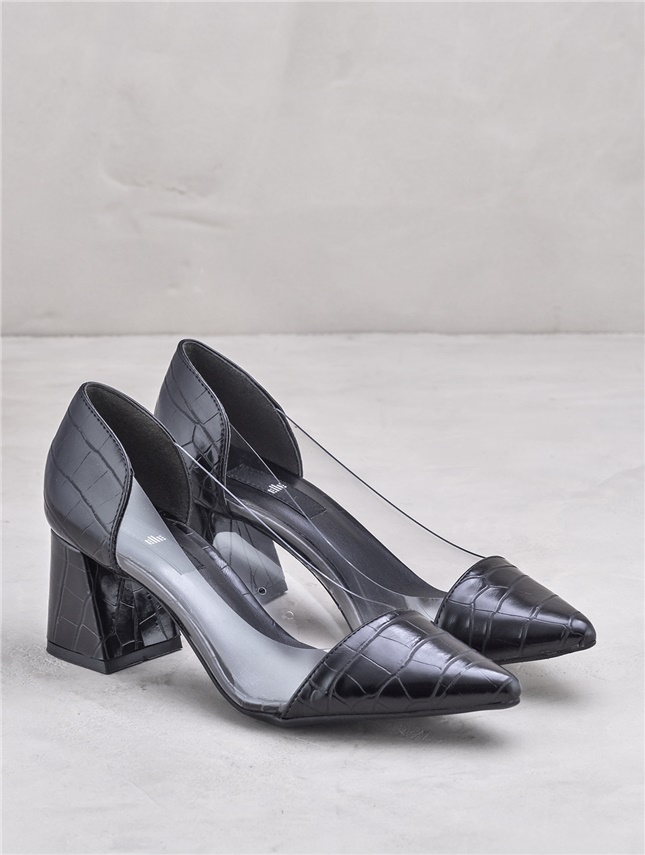 Catori Kadın Kalın Topuk Ayakkabı SIYAH