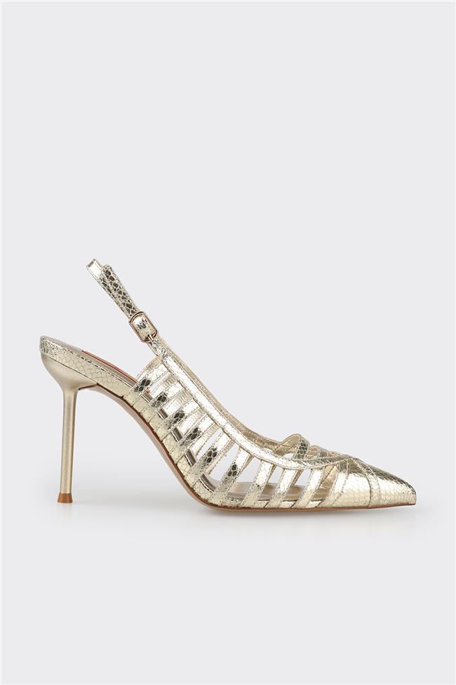 Gold Kadın Topuklu Ayakkabı