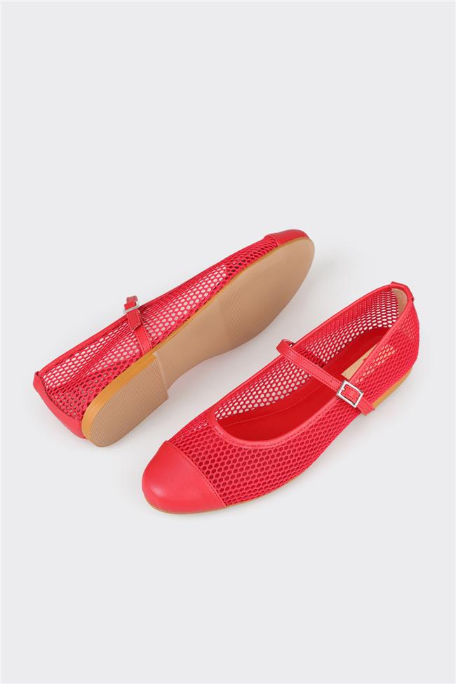 Kırmızı Kadın Günlük Ayakkabı