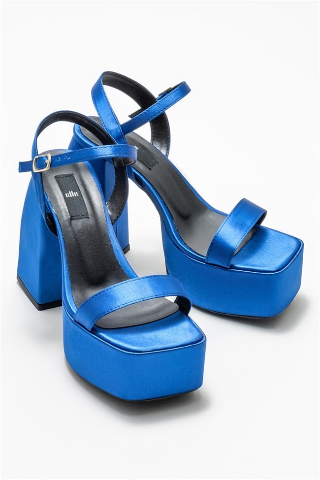 Mavi Kadın Topuklu Sandalet