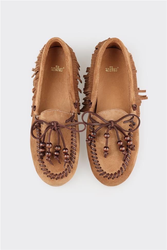 Naturel Deri Kadın Günlük Ayakkabı