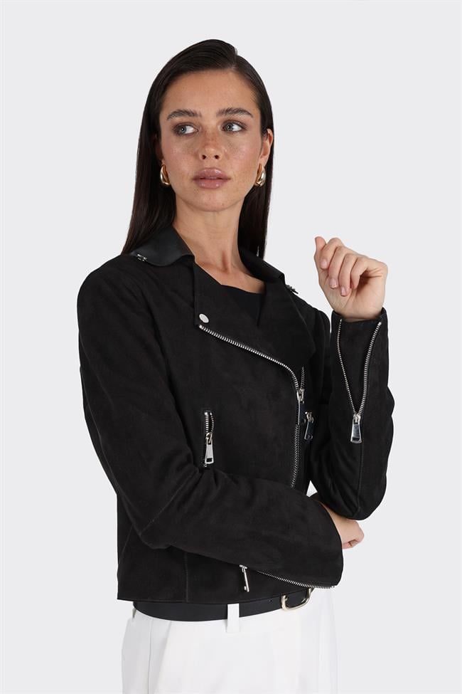 Siyah Deri Kadın Ceket
            
                (COPPEL-01)_3