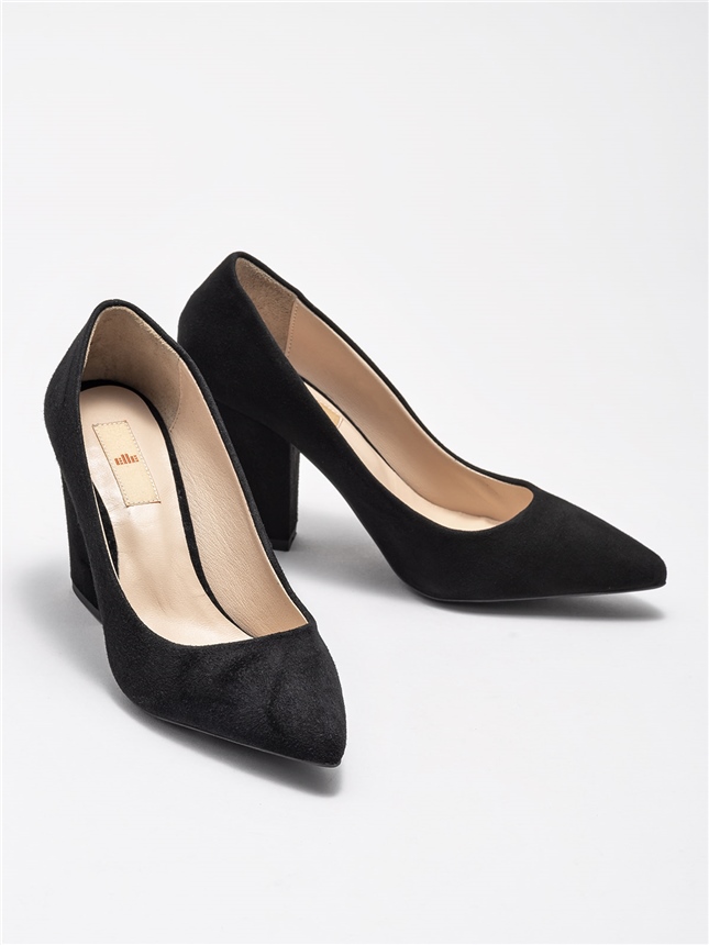 Siyah Deri Kadın Günlük Ayakkabı