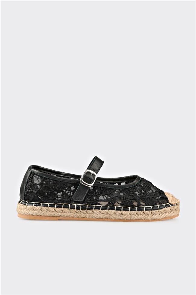 Siyah Kadın Espadril