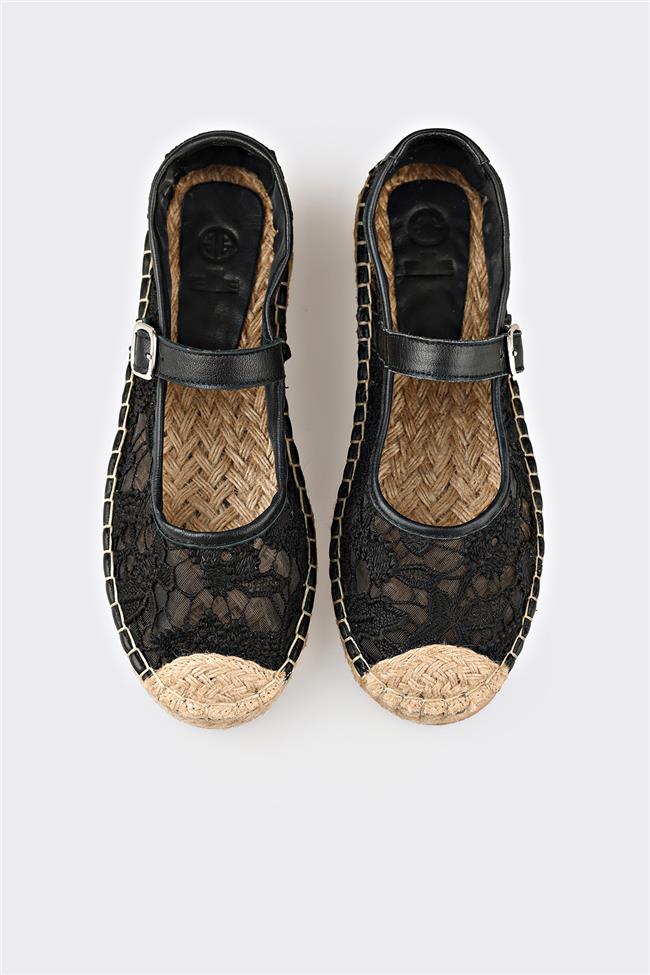 Siyah Kadın Espadril