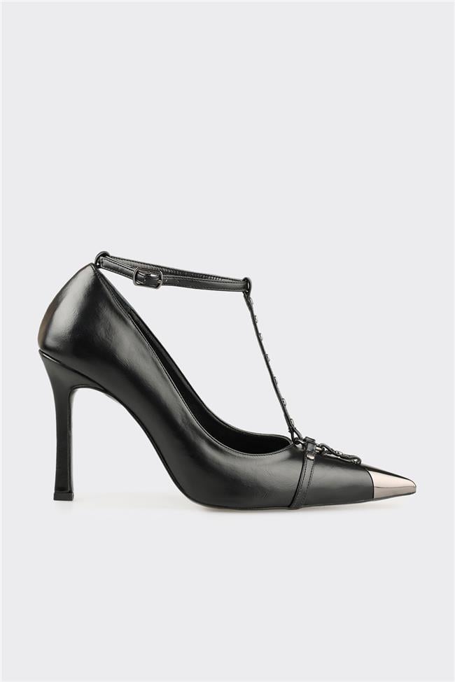 Siyah Kadın Topuklu Ayakkabı