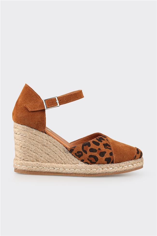 Taba Deri Kadın Espadril
            
                (EVGANIA-1-05)