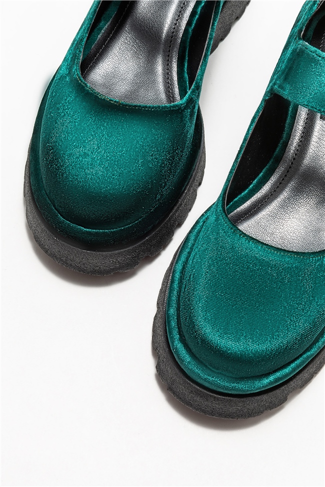 Yeşil Kadın Günlük Düz Ayakkabı