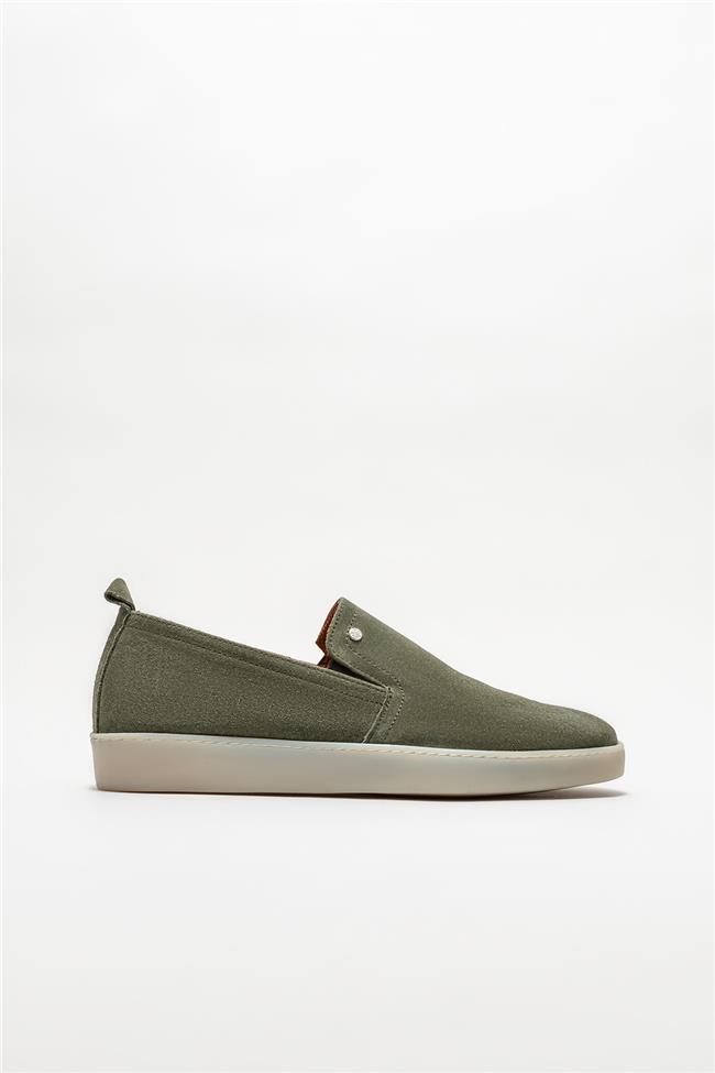 Yeşil Deri Erkek Loafer