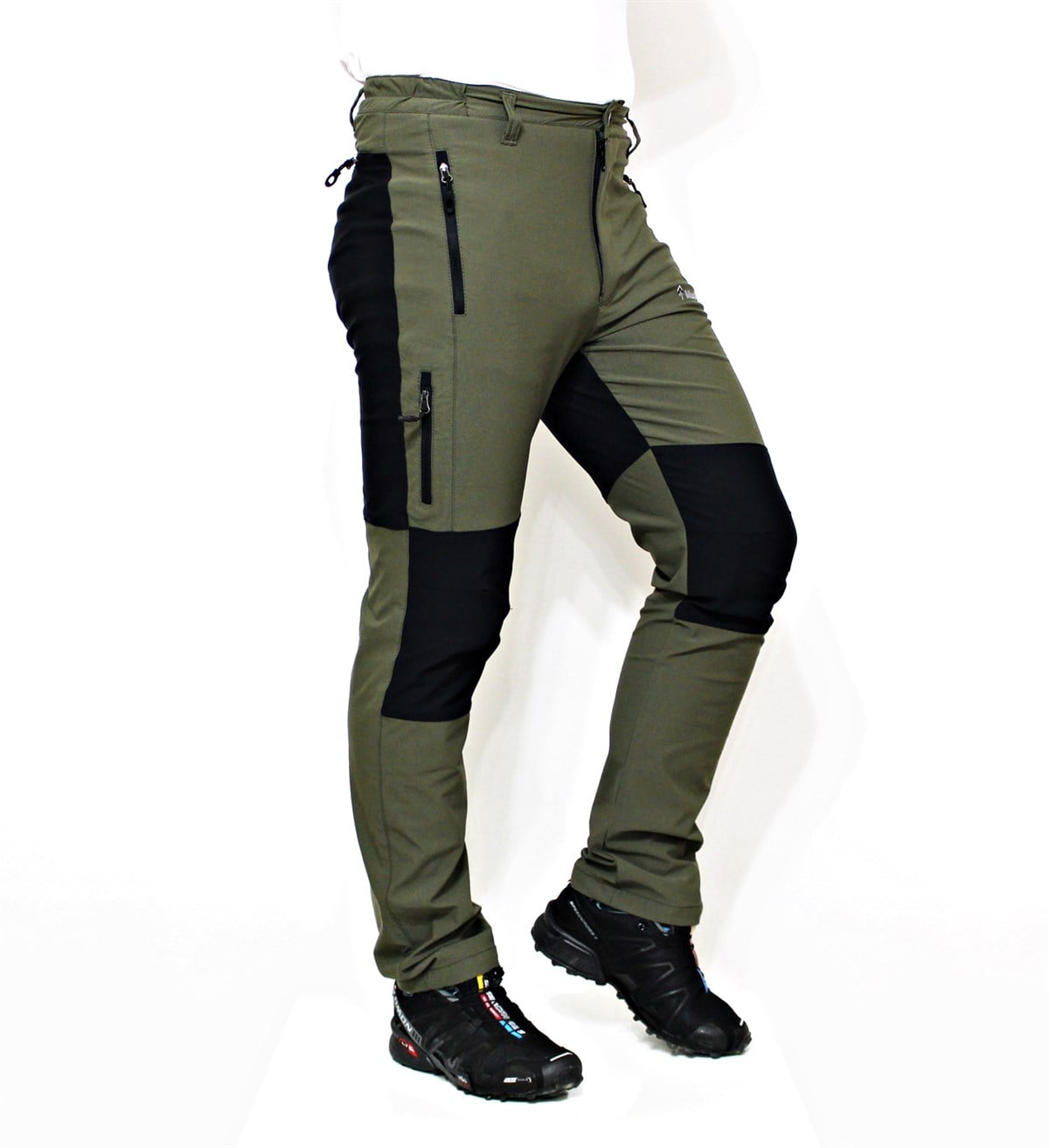 Mudwill Elastic Erkek Outdoor Pantolon-Haki-Siyah