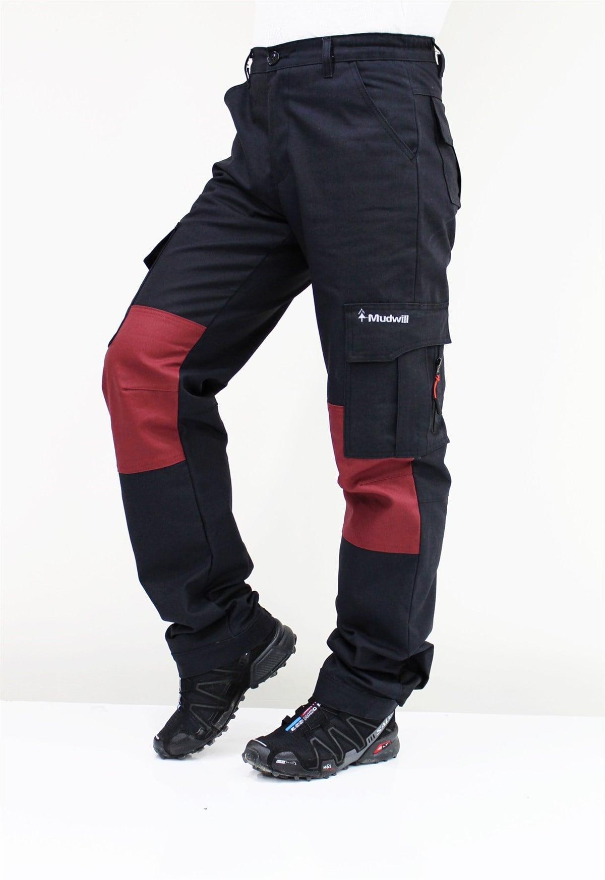 Mudwill Cordura Tactical Pantolon - Siyah Bordo