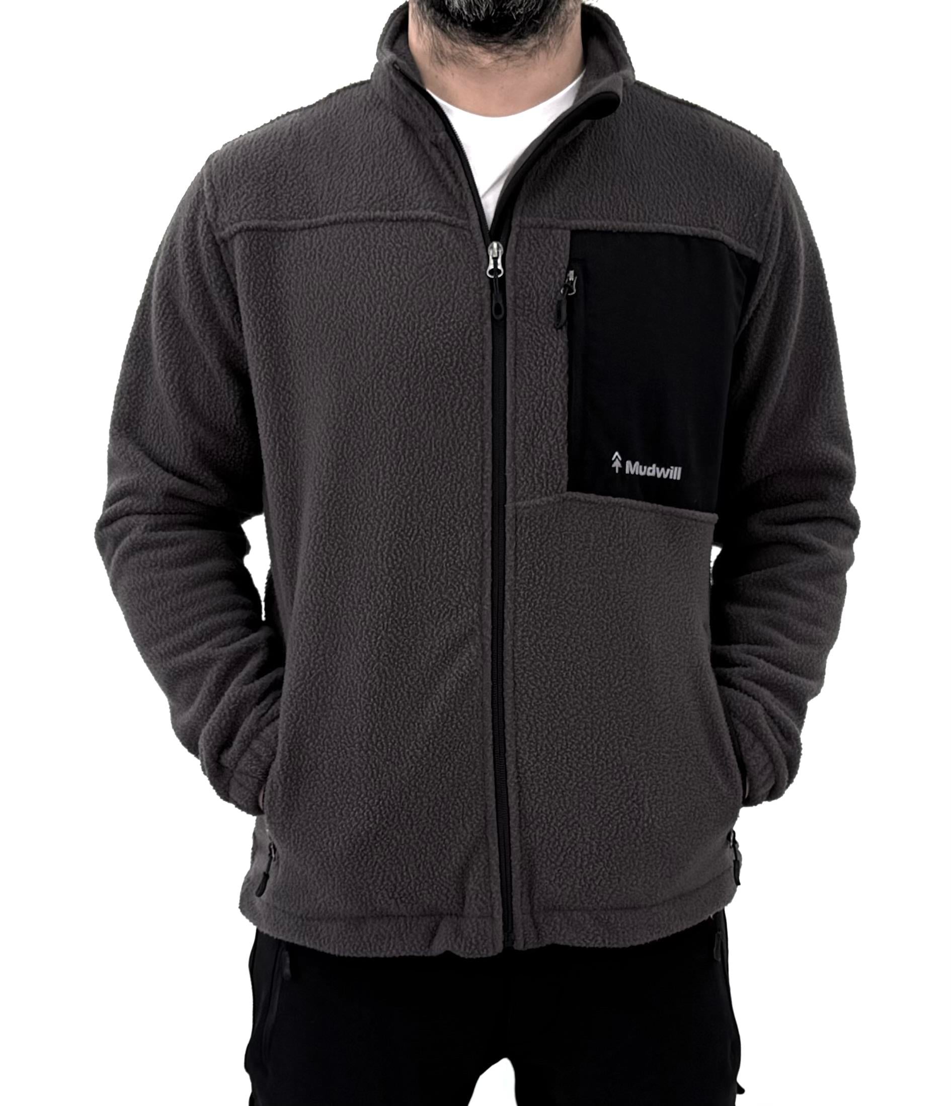 Mudwill Full Zip Sherpa Polar Ceket-Gri