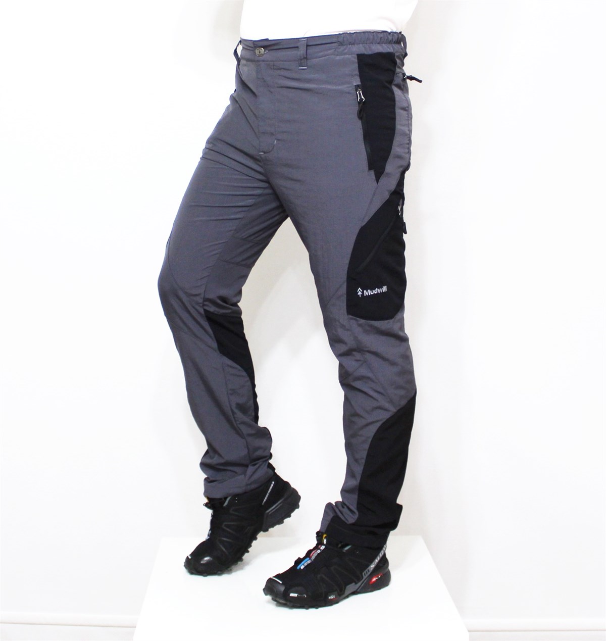 Mudwill Mikro Ripstop Yazlık Erkek Pantolon-Gri-Siyah