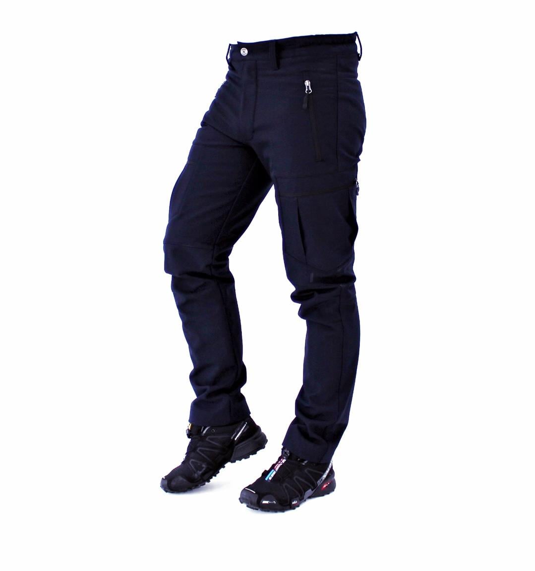 Mudwill Softshell Zipper Kargo Cepli Kışlık Pantolon-Lacivert