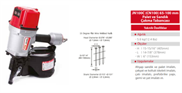 JN100C (CN100) 65-100 mm PALET VE SANDIK ÇAKMA TABANCASI