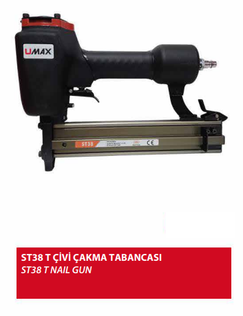 UMAX ST 38 T ÇİVİ ÇAKMA TABANCASI
