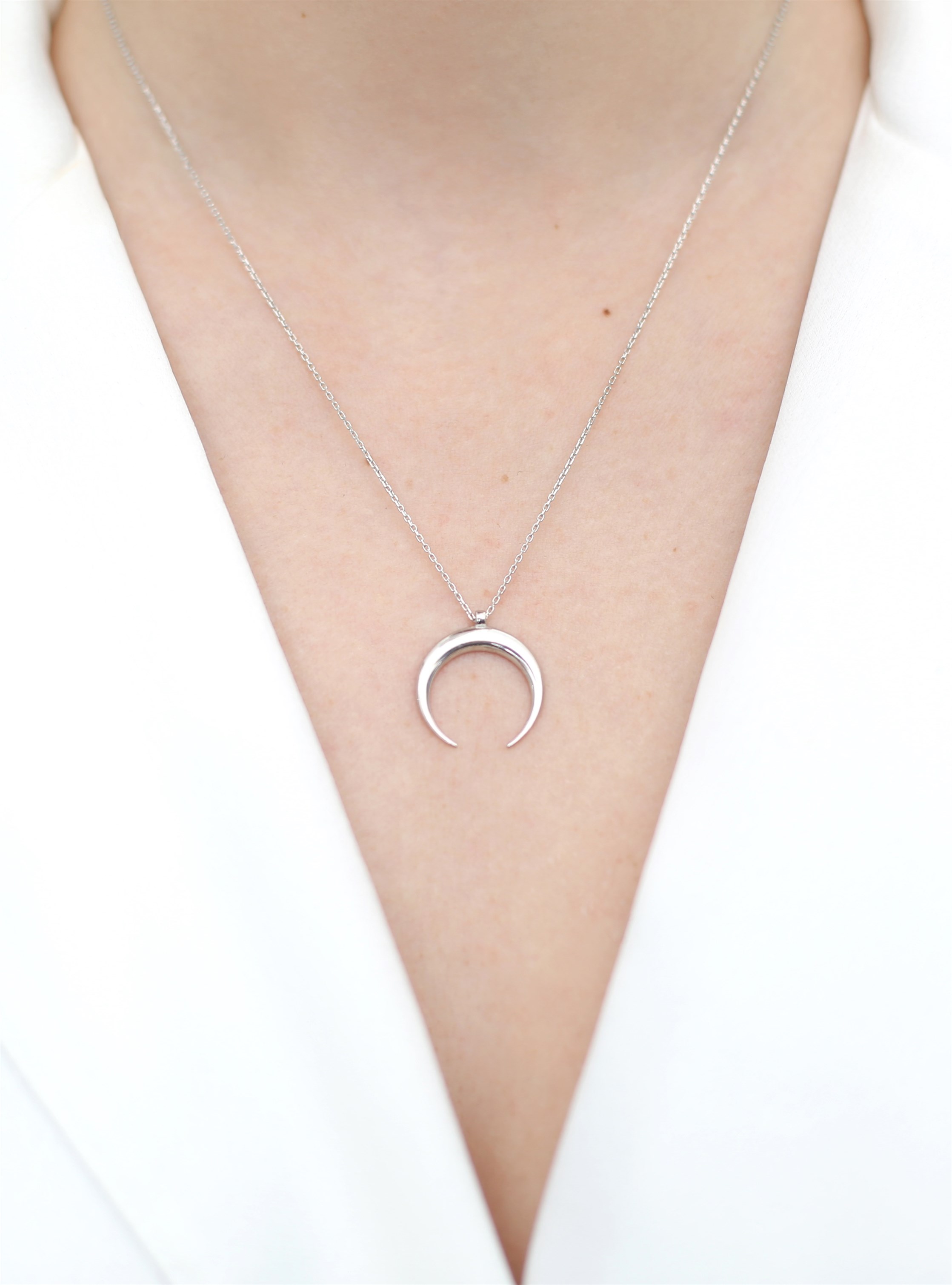 Hilal Kolye 925 Ayar Gümüş