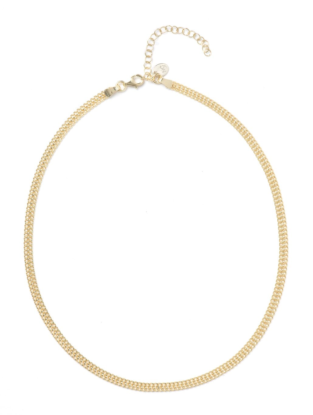 İkili Zincir Choker 925 ayar gümüş