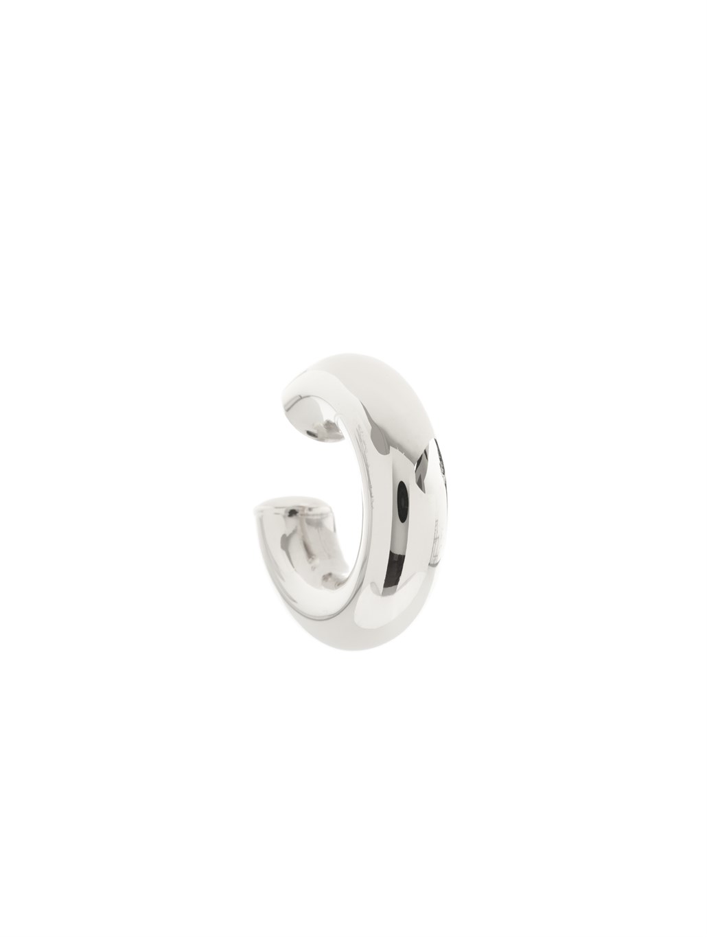 Kalın Silver Kıkırdak Küpe 925 Ayar Gümüş