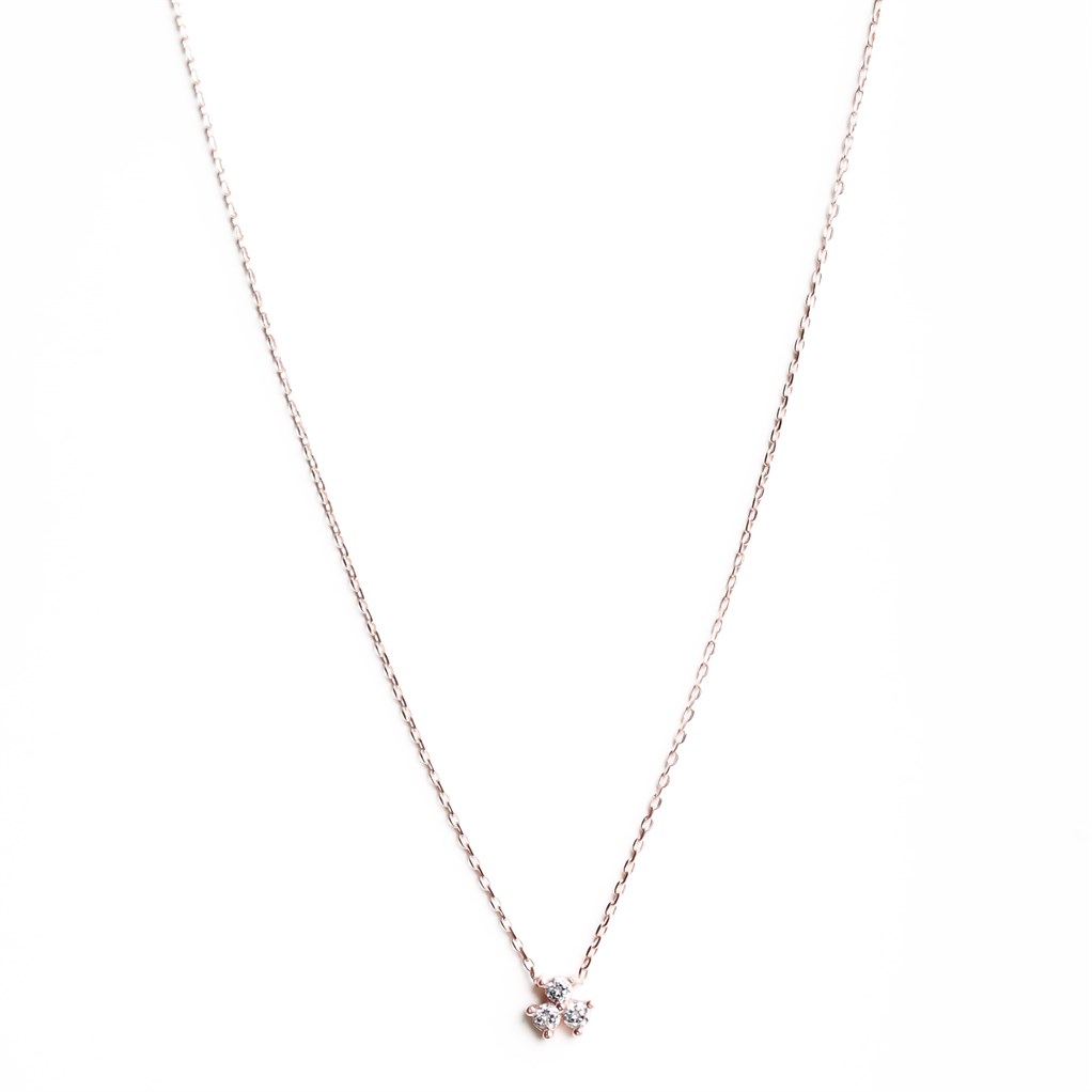 3lü Mini Kolye 925 Ayar Gümüş