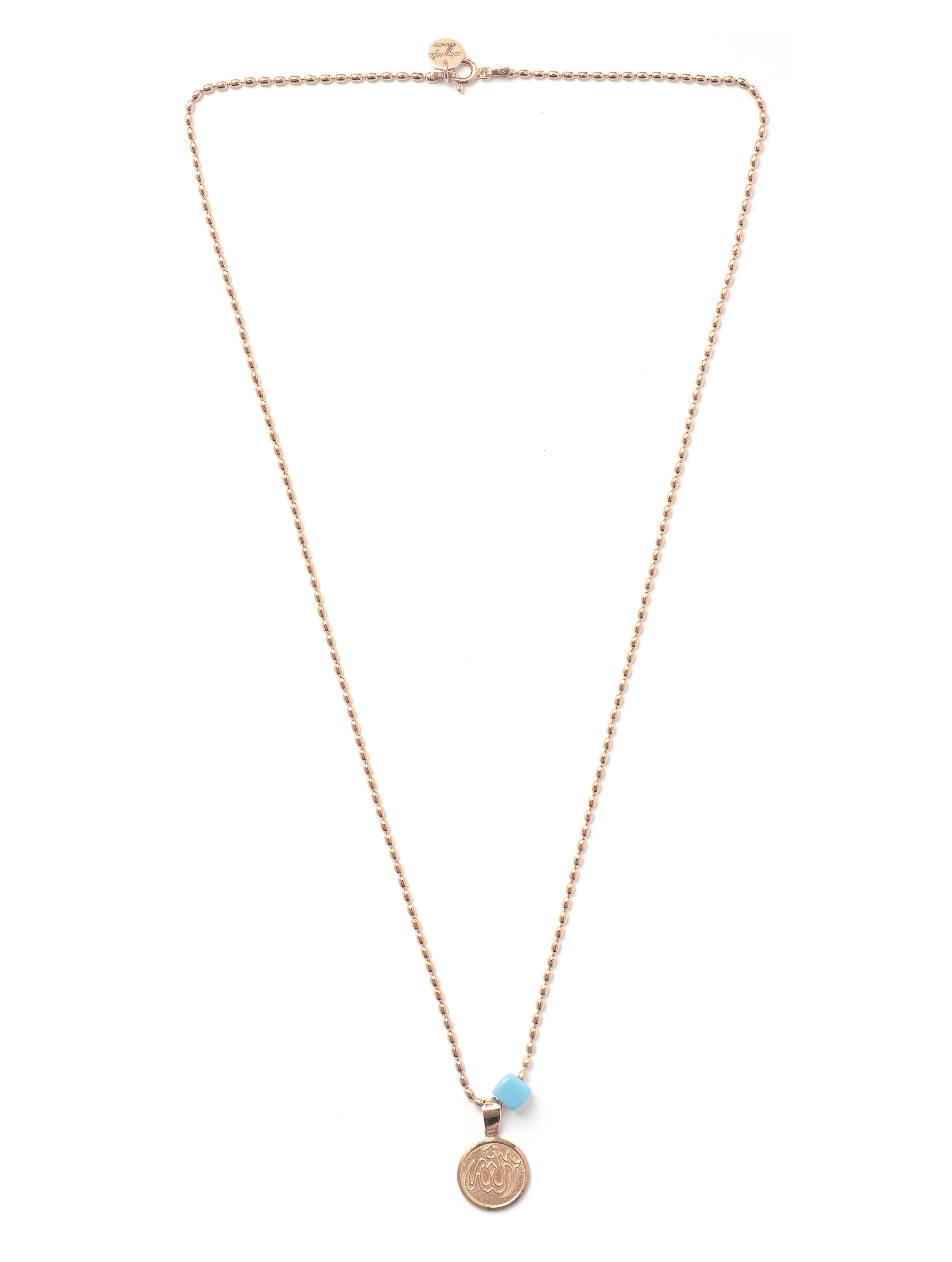 Çift Taraflı Dua Kolye 925 Ayar Gümüş