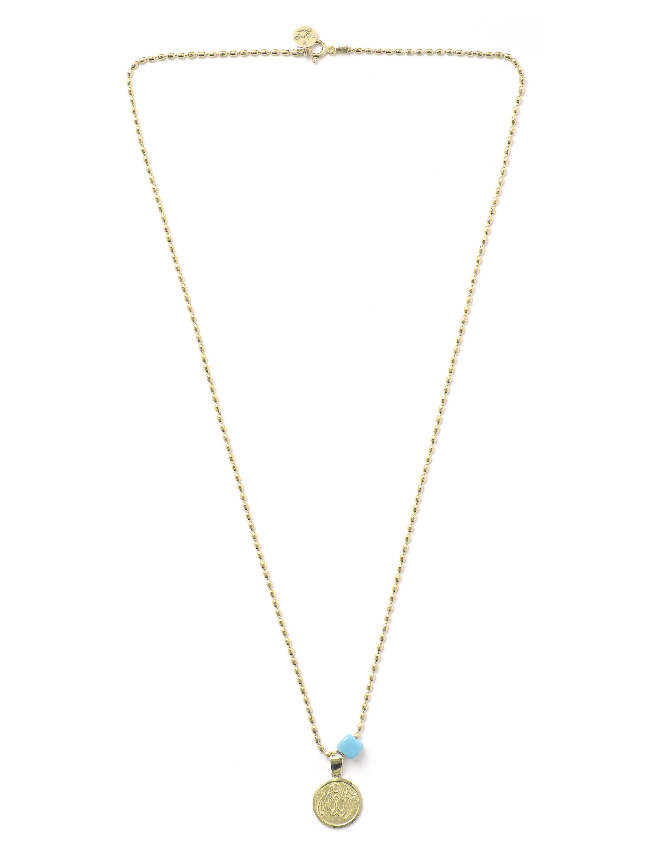 Çift Taraflı Dua Kolye 925 Ayar Gümüş