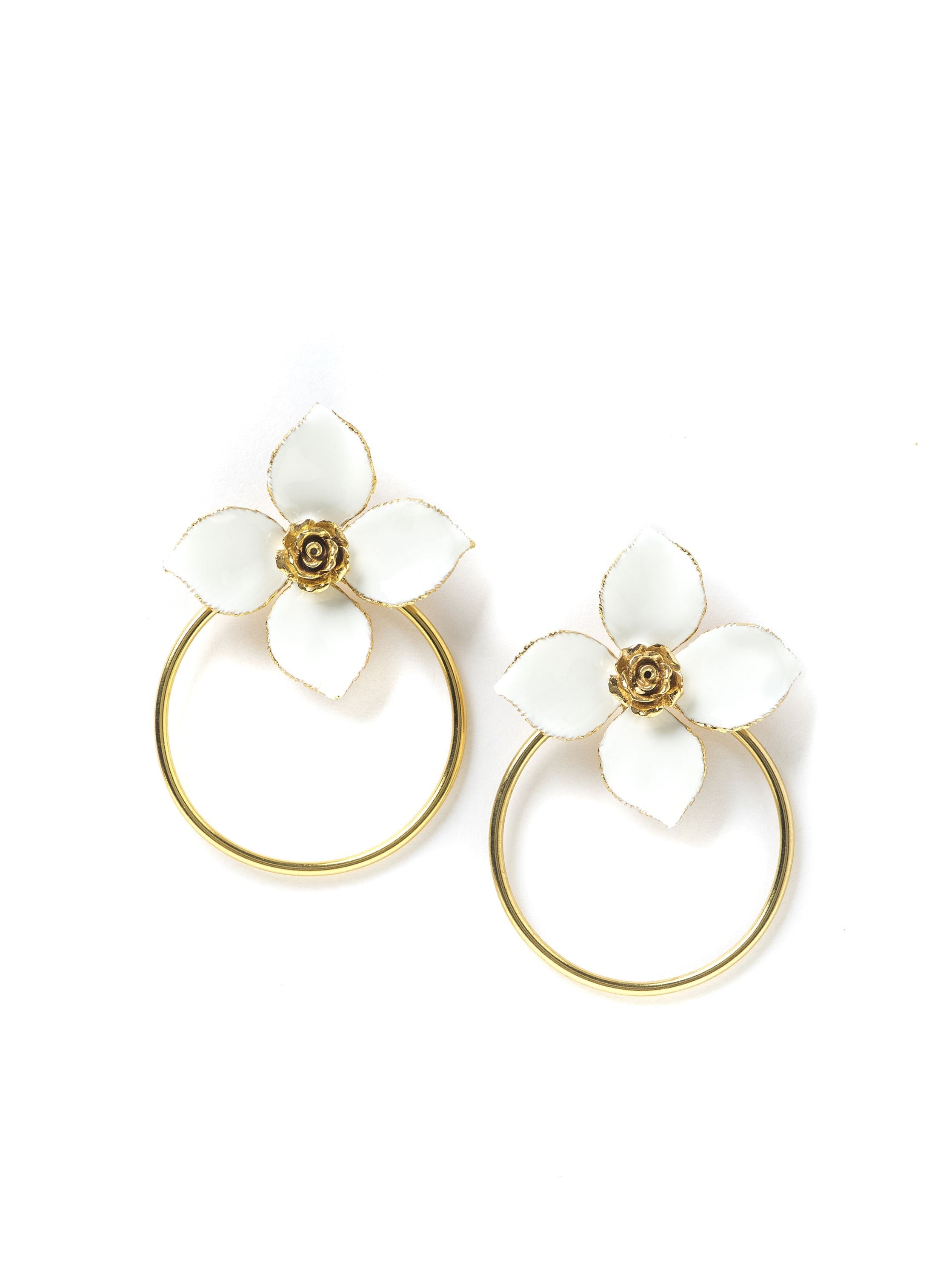 Circle Flower 925 Ayar Gümüş Beyaz