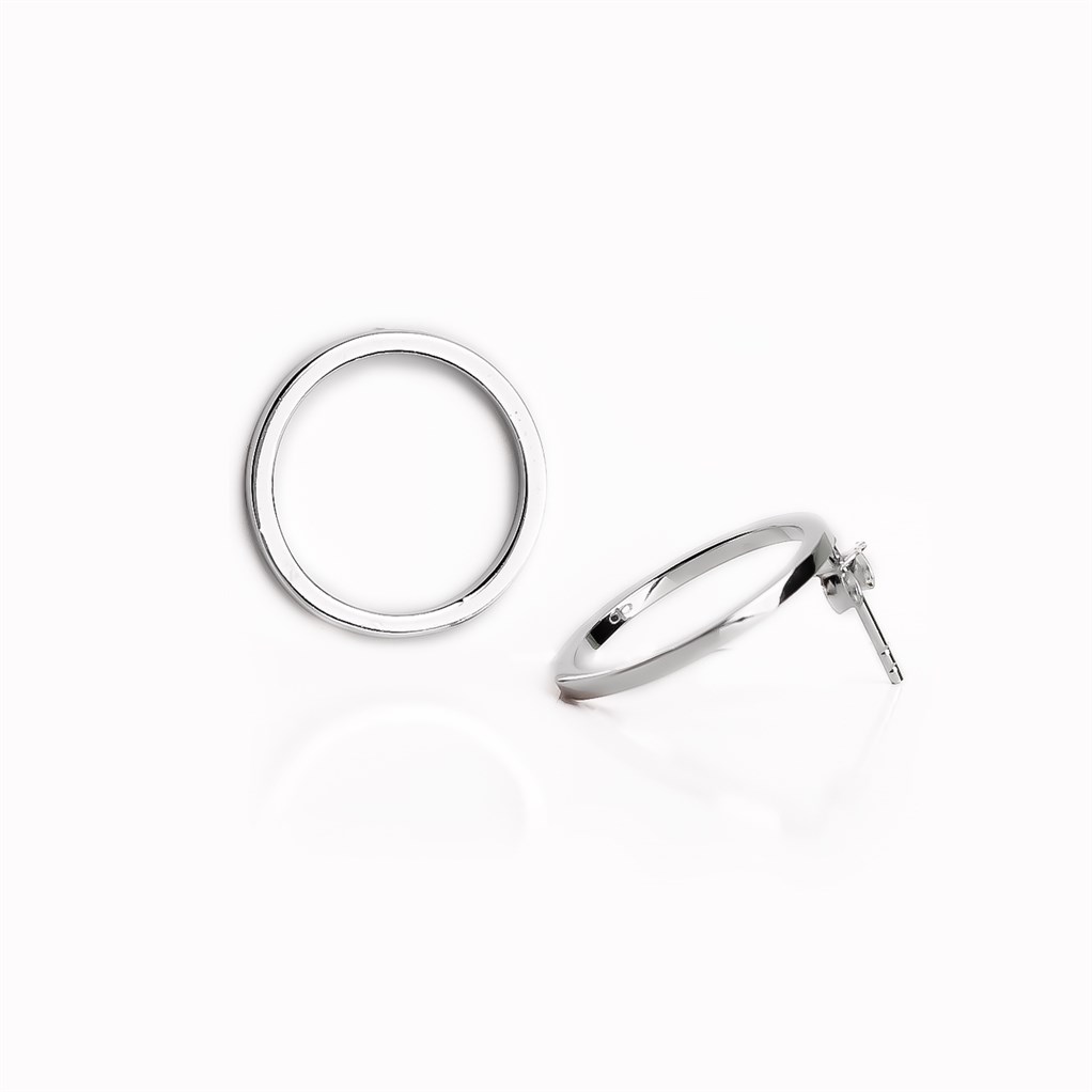 Circle Küpe 925 Ayar Gümüş