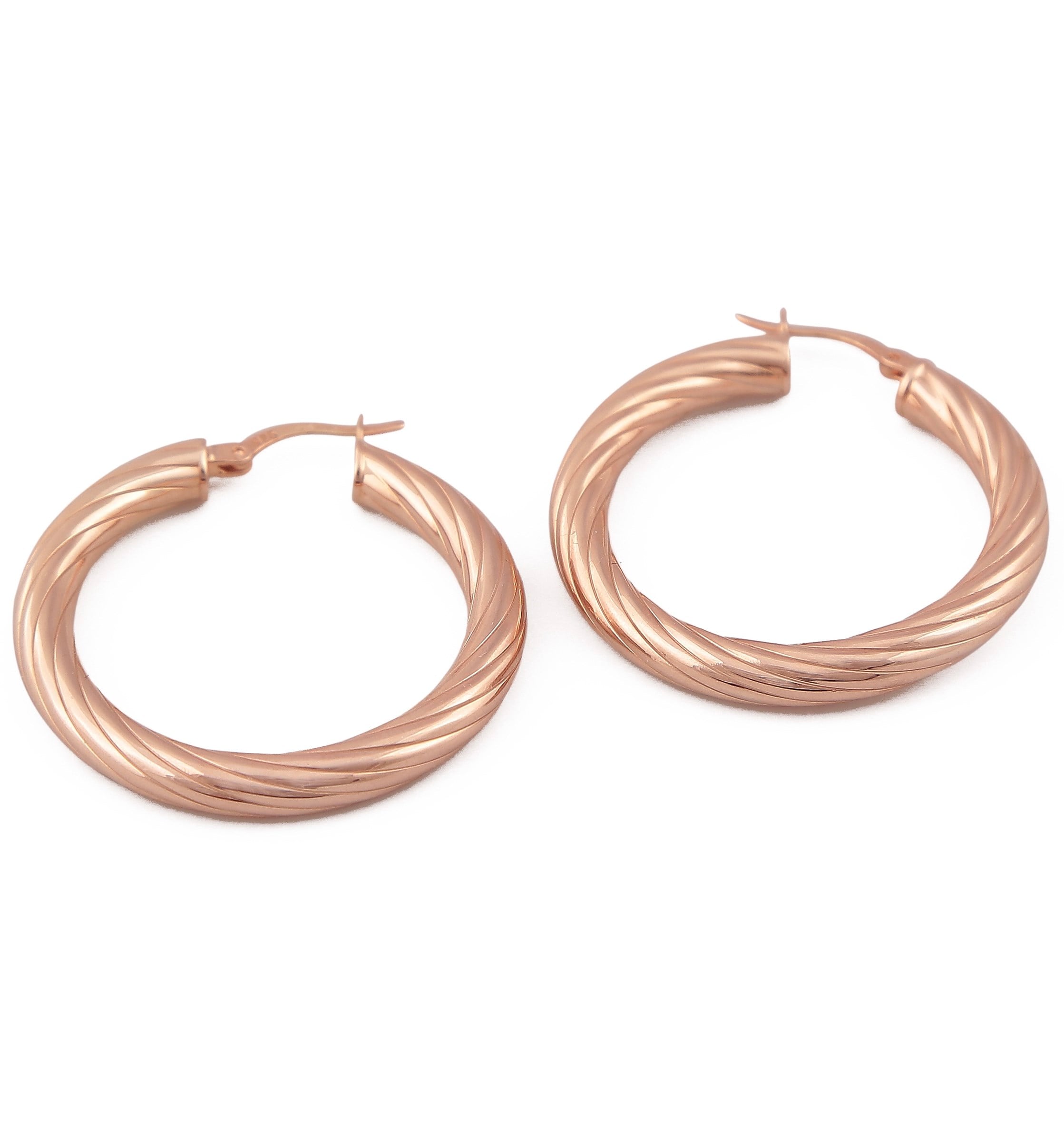 Ella Hoop Küpe 925 Ayar Gümüş