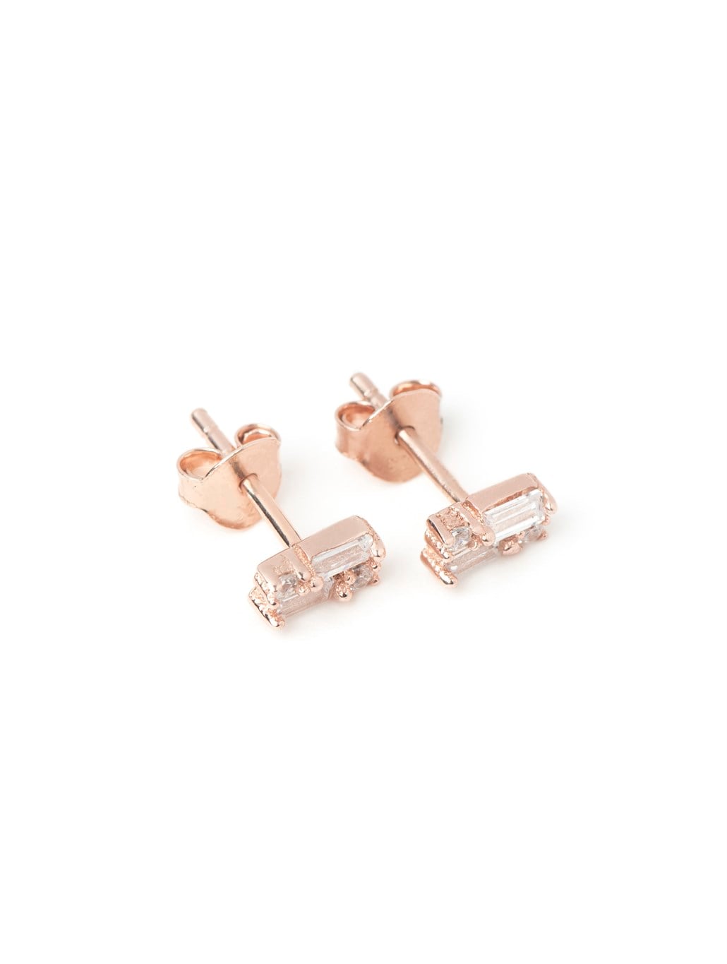 Mini Baget Küpe 925 Ayar Gümüş
