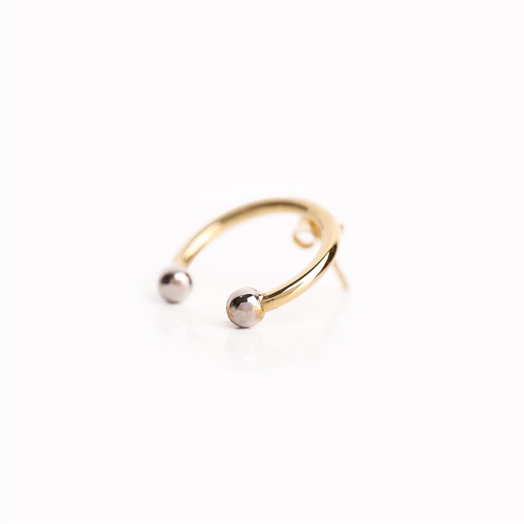 Moon Küpe 925 Ayar Gümüş