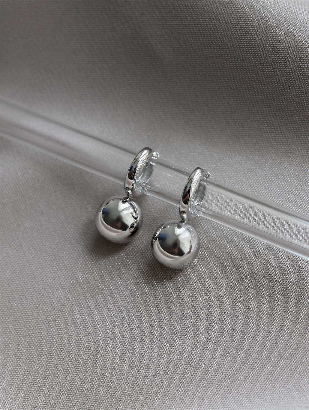 Silver Top Küpe