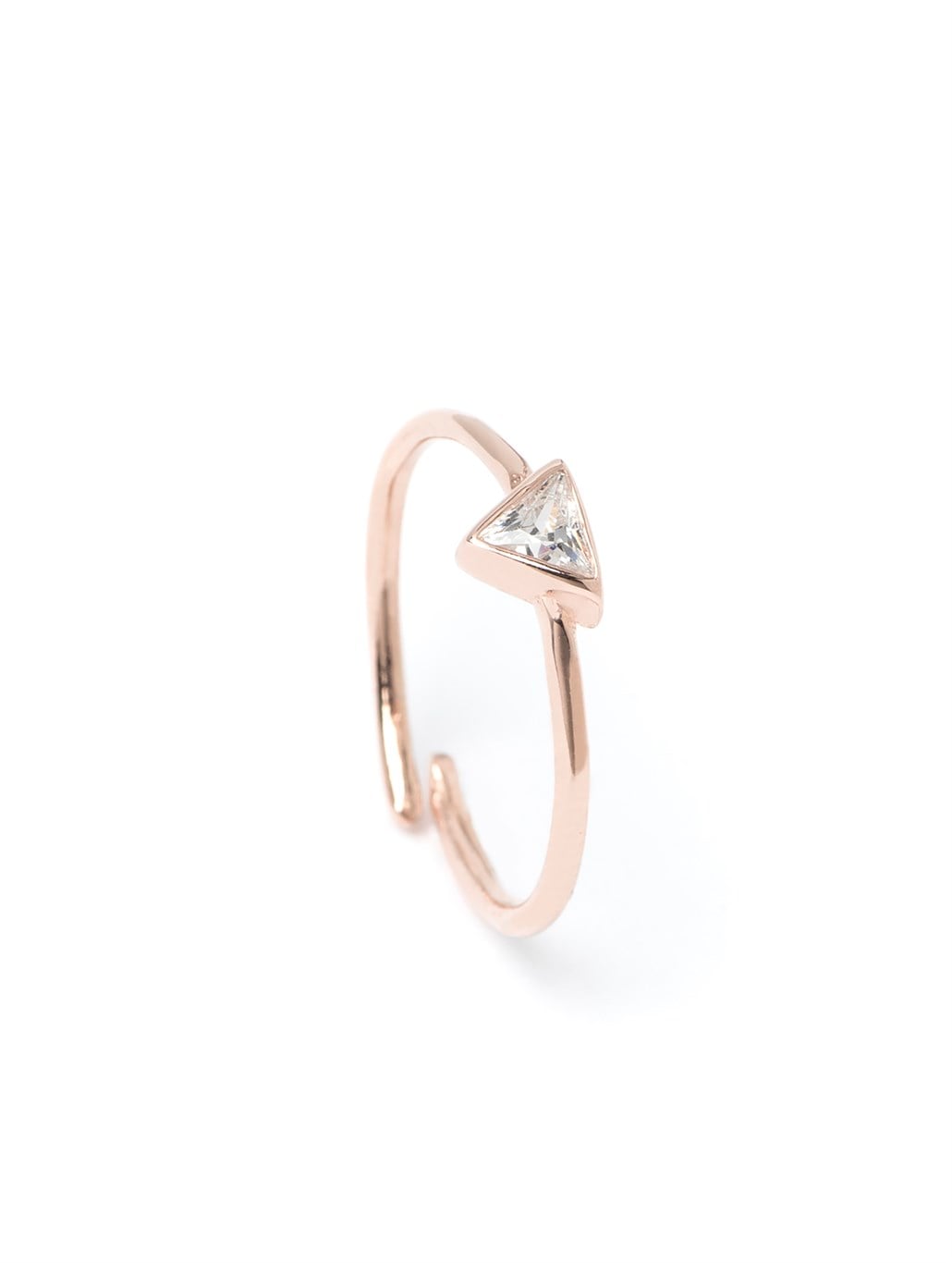 Triangle Diamond Yüzük 925 ayar gümüş