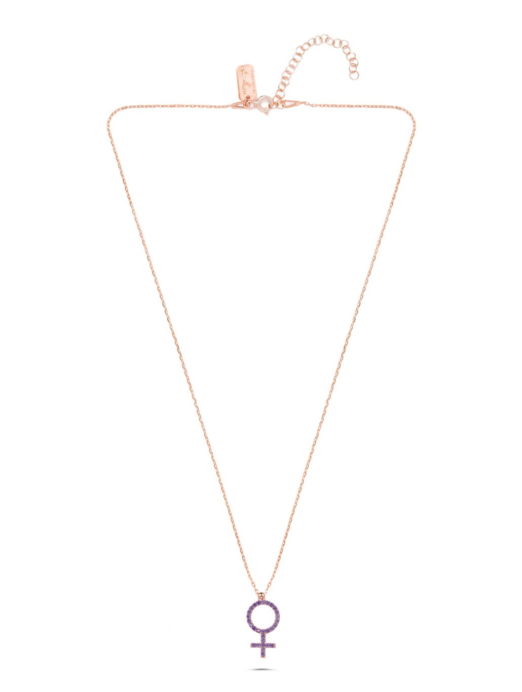 Venüs Sembol Kolye 925 Ayar Gümüş