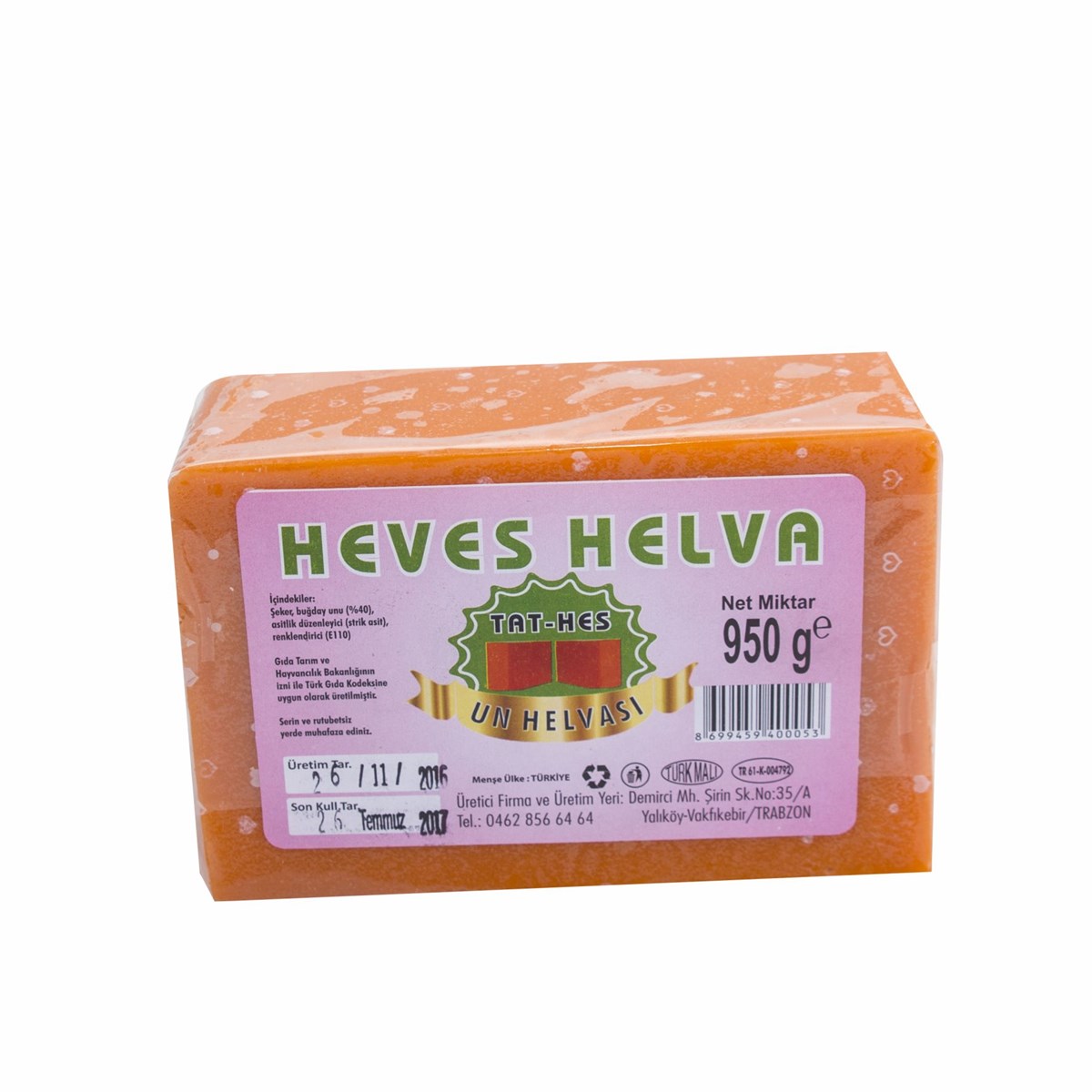 Kırmızı Un Helvası 950 Gr