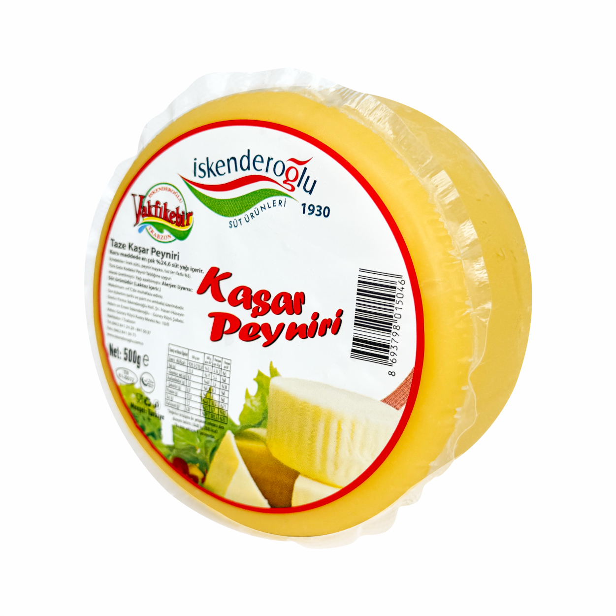 İskenderoğlu Kaşar Peyniri 500 Gr